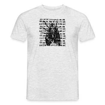 Moth with insects - Men's T-Shirt - heather grey - Front - AI Model Male 178 dark (178cm)