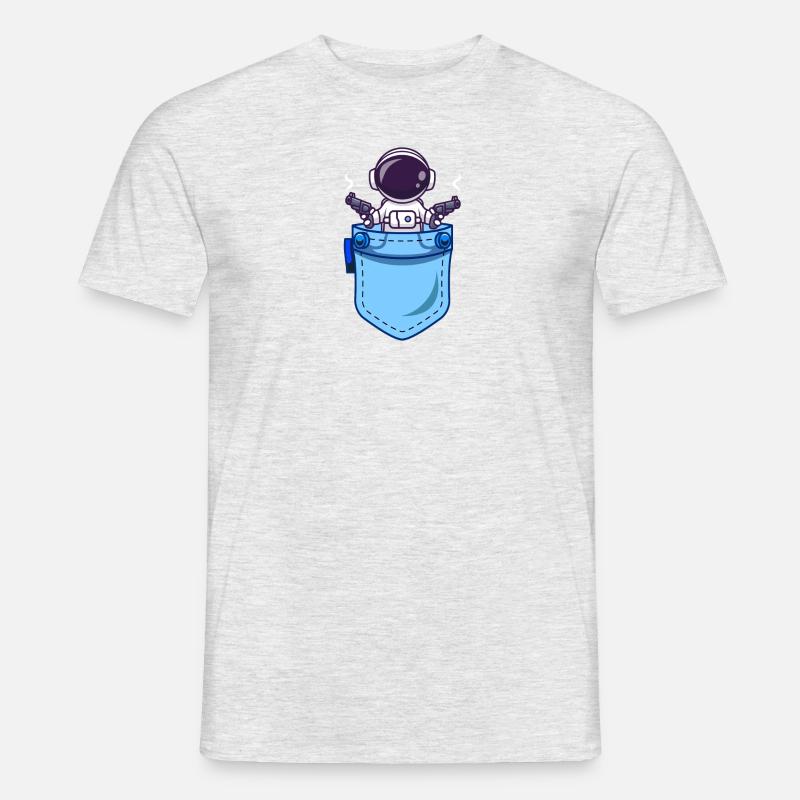 Astronaut - Guard - Männer T-Shirt - Grau meliert