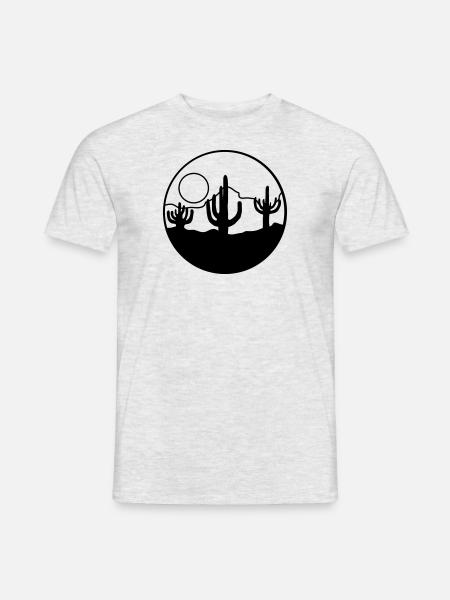 Nature Sun Desert Landscape - Men's T-Shirt - heather grey