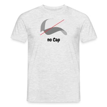 No Cap - Männer T-Shirt - Grau meliert - Vorne - AI Model Male 178 dark (178cm)