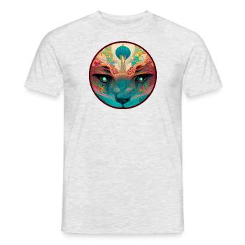 Flowerbeast 07 - by Art Vindeyre - Men's T-Shirt - heather grey - Front - AI Model Male 178 dark (178cm)