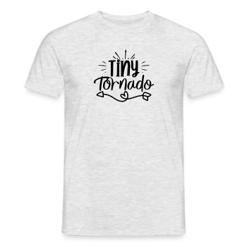 Tiny Tornado - Männer T-Shirt - Grau meliert - Vorne - AI Model Male 178 dark (178cm)