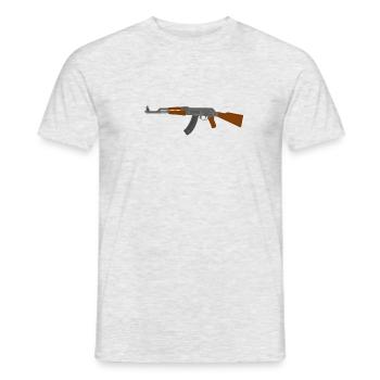 AK 47 - Männer T-Shirt - Grau meliert - Vorne - AI Model Male 178 dark (178cm)