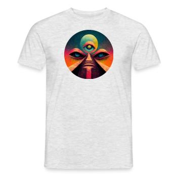 Entity - Männer T-Shirt - Grau meliert - Vorne - AI Model Male 178 dark (178cm)