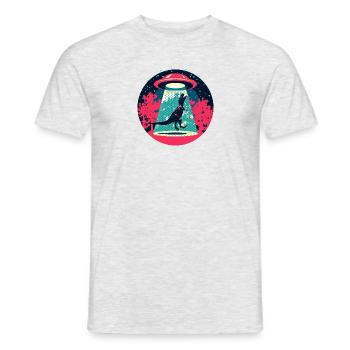 Achtung UFOs! - Männer T-Shirt - Grau meliert - Vorne - AI Model Male 178 dark (178cm)