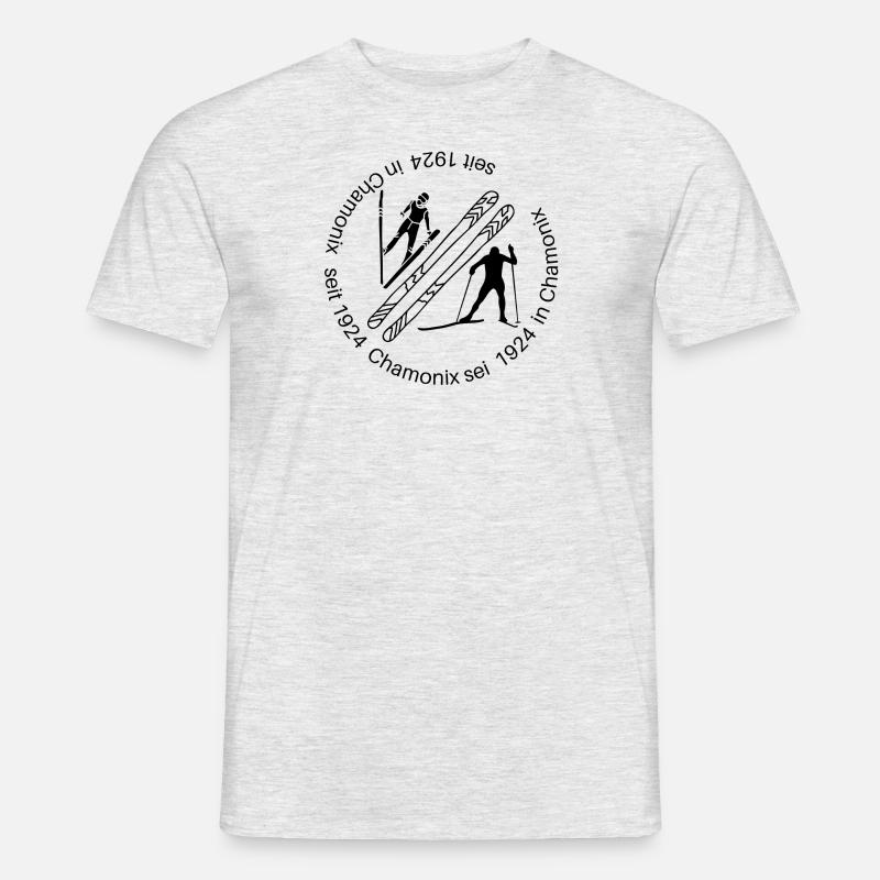 Nordische Skiweltmeisterschaften Pullover - Männer T-Shirt - Grau meliert