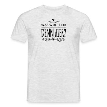 geht noch nicht - Männer T-Shirt - Grau meliert - Vorne - AI Model Male 178 dark (178cm)