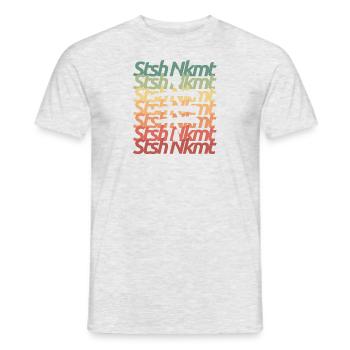 STSH NKMT - Männer T-Shirt - Grau meliert - Vorne - AI Model Male 178 dark (178cm)