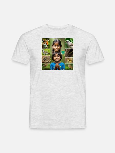 Kinder, liebt Natur, schützt das Land - Männer T-Shirt - Grau meliert