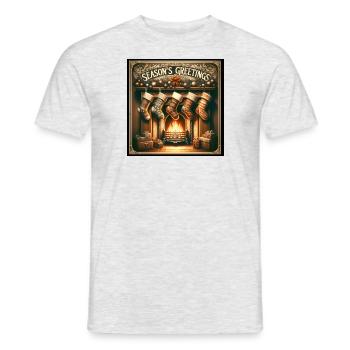 Joyeux Noël - T-shirt homme - gris chiné - Devant - AI Model Male 178 dark (178cm)