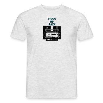 T-shirts for jazz lovers - Men's T-Shirt - heather grey - Front - AI Model Male 178 dark (178cm)