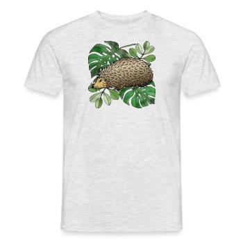 Igel - Männer T-Shirt - Grau meliert - Vorne - AI Model Male 178 dark (178cm)
