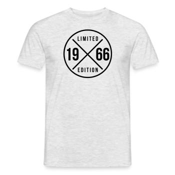 1966 cercle 58e anniversaire changement de couleur - T-shirt homme - gris chiné - Devant - AI Model Male 178 dark (178cm)