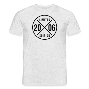 2006 Limited Edition Geburtstagsshirt - Männer T-Shirt - Grau meliert - Vorne - AI Model Male 178 dark (178cm)