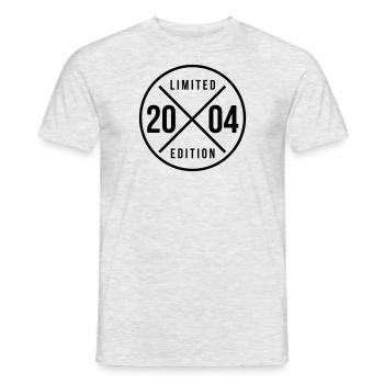 2004 Limited Edition Geburtstagsshirt - Männer T-Shirt - Grau meliert - Vorne - AI Model Male 178 dark (178cm)