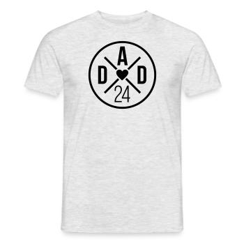 Dad 24 Dad 2024 - Men's T-Shirt - heather grey - Front - AI Model Male 178 dark (178cm)