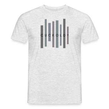 Cuckold - Männer T-Shirt - Grau meliert - Vorne - AI Model Male 178 dark (178cm)