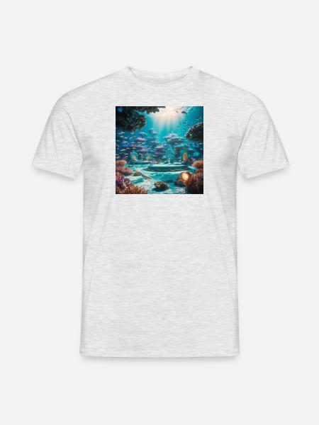 Immergiti in un etereo rendering 3D di A Magical Under - T-shirt uomo - grigio melange