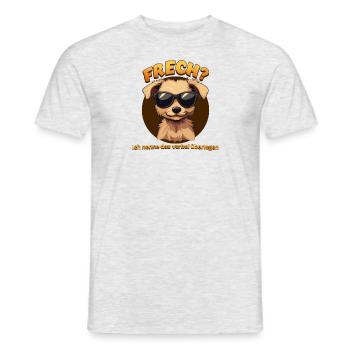 Lustige Hundehalter Spruch Geschenkidee - Männer T-Shirt - Grau meliert - Vorne - AI Model Male 178 dark (178cm)