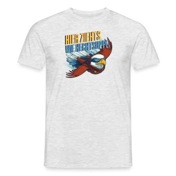 lustiges Sprichwort Adler Tier Spruch Geschenkidee - Männer T-Shirt - Grau meliert - Vorne - AI Model Male 178 dark (178cm)