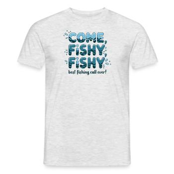 come fishy fishy - Men's T-Shirt - heather grey - Front - AI Model Male 178 dark (178cm)