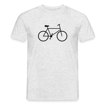 bike - Men's T-Shirt - heather grey - Front - AI Model Male 178 dark (178cm)
