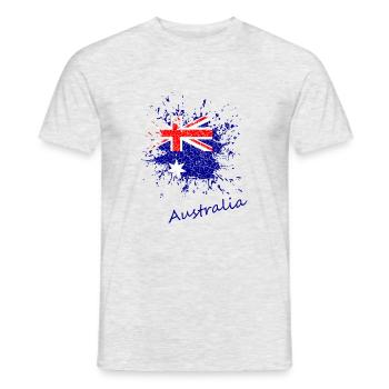 Australien - Australia - Männer T-Shirt - Grau meliert - Vorne - AI Model Male 178 dark (178cm)
