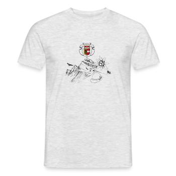 Maison de Salzbourg - T-shirt homme - gris chiné - Devant - AI Model Male 178 dark (178cm)