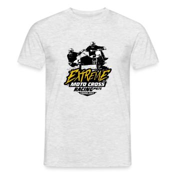 Sidecarcross - Sidecar Moto Cross - Men's T-Shirt - heather grey - Front - AI Model Male 178 dark (178cm)