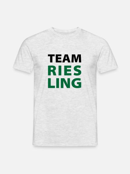 Team Riesling - Männer T-Shirt - Grau meliert