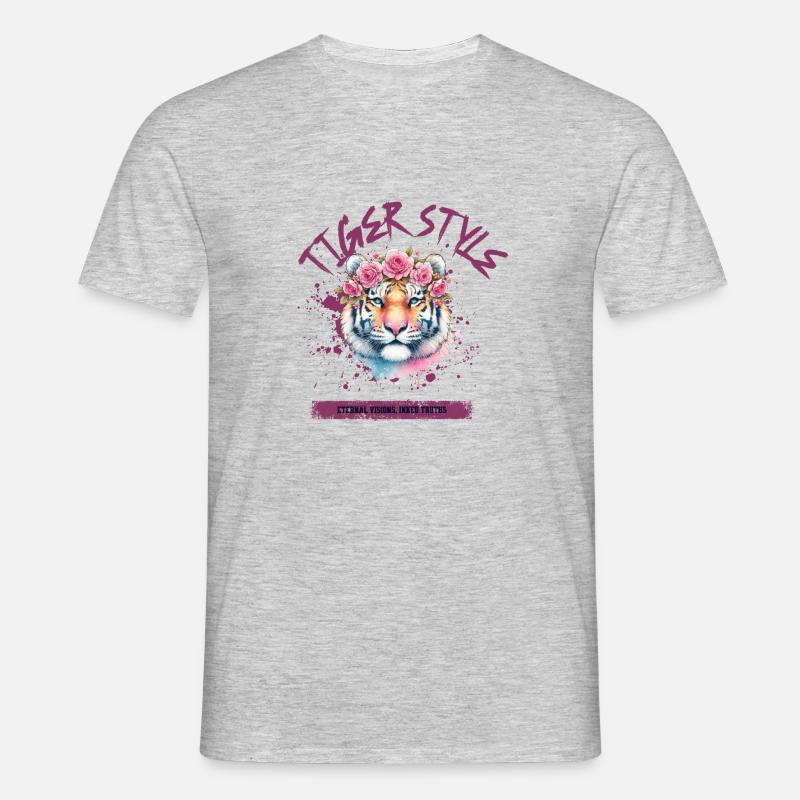 Tiger style - Men's T-Shirt - heather grey
