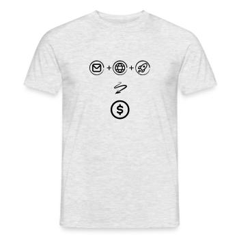 Entdecke die geheime Erfolgsformel... oder so ähnl - Männer T-Shirt - Grau meliert - Vorne - AI Model Male 178 dark (178cm)