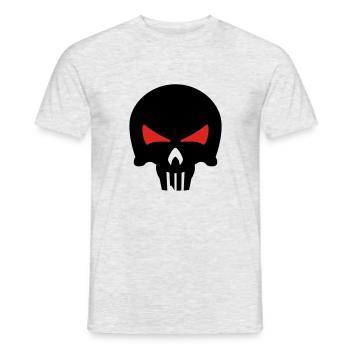bone head - Männer T-Shirt - Grau meliert - Vorne - AI Model Male 178 dark (178cm)