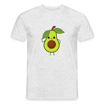 Süße Avocado - Männer T-Shirt - Grau meliert - Vorne - AI Model Male 178 dark (178cm)