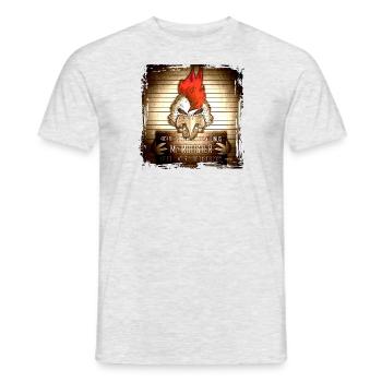 Mr Rooster Vintage - Men's T-Shirt - heather grey - Front - AI Model Male 178 dark (178cm)
