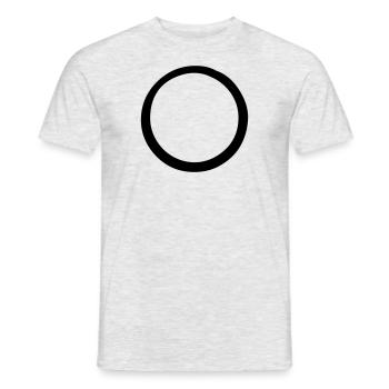 Kreis - Männer T-Shirt - Grau meliert - Vorne - AI Model Male 178 dark (178cm)