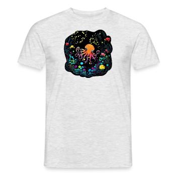 Baby Octopus - Men's T-Shirt - heather grey - Front - AI Model Male 178 dark (178cm)