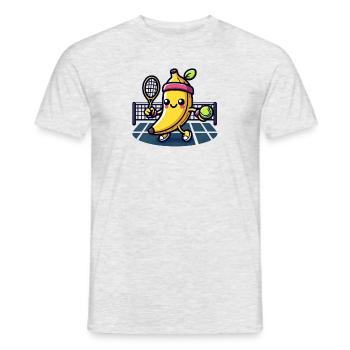 Tennis Banana - Men's T-Shirt - heather grey - Front - AI Model Male 178 dark (178cm)