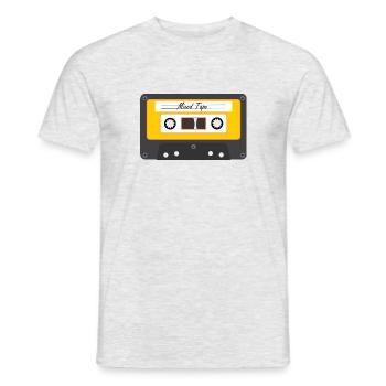 Vieille cassette - T-shirt homme - gris chiné - Devant - AI Model Male 178 dark (178cm)
