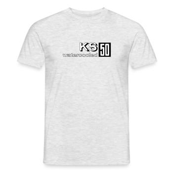 Zündapp KS 50 watercooled - Men's T-Shirt - heather grey - Front - AI Model Male 178 dark (178cm)
