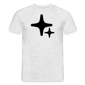 Y2K Logo - Men's T-Shirt - heather grey - Front - AI Model Male 178 dark (178cm)
