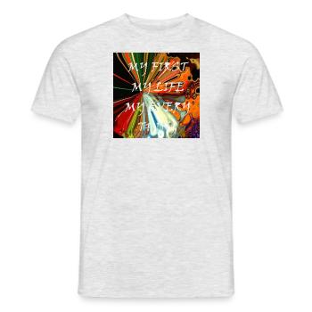 MY FIRST - T-shirt homme - gris chiné - Devant - AI Model Male 178 dark (178cm)