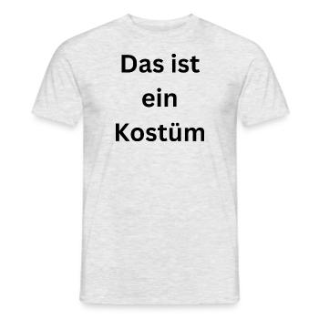 Das ist ein Kostüm - Männer T-Shirt - Grau meliert - Vorne - AI Model Male 178 dark (178cm)