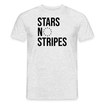 stars no stripes - Männer T-Shirt - Grau meliert - Vorne - AI Model Male 178 dark (178cm)