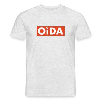 OIDA | Bayern, Kumpel, Dahoam, Geschenk - Männer T-Shirt - Grau meliert - Vorne - AI Model Male 178 dark (178cm)