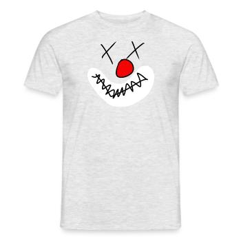 Clown - Männer T-Shirt - Grau meliert - Vorne - AI Model Male 178 dark (178cm)