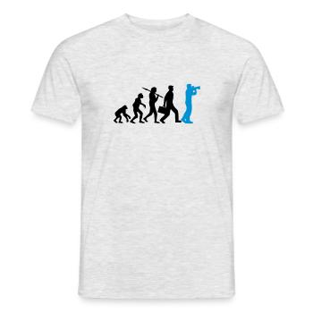 Photographer Camera Evolution - Men's T-Shirt - heather grey - Front - AI Model Male 178 dark (178cm)