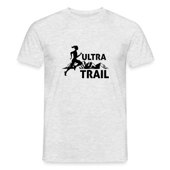 Ultra Trail Women T-shirt - Men's T-Shirt - heather grey - Front - AI Model Male 178 dark (178cm)