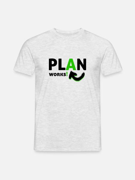 plan a - Men's T-Shirt - heather grey