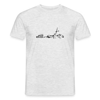 evolution glider glider glider glider - Men's T-Shirt - heather grey - Front - AI Model Male 178 dark (178cm)